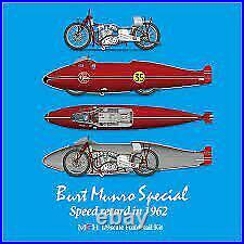 Big size MFH 1/9 Burt Munro Special Speed record in 1962 from Japan5027