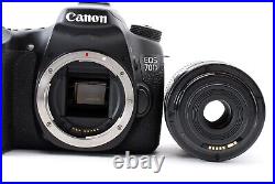Canon EOS 70D 20.2MP Digital SLR Camera with18-55mm F/3.5-5.6 Lens From Japan #103
