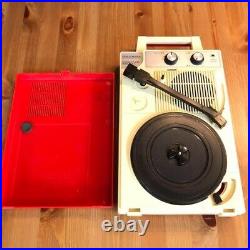 Columbia GP-3 Portable Record Player From Japan Red Used