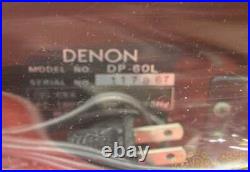 DENON Record Player DP-60L Black Good Condition From Japan