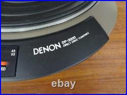 Denon DP-3000 Direct Drive Servo Turntable Analog Record Player 1972 From Japan
