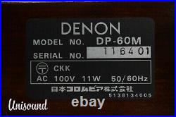 Denon DP-60M Direct Drive Record Player From Japan in Very Good Condition