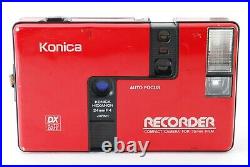 Excellent++++ Konica Recorder Hexanon 24mm F4 Red Camera From Japan