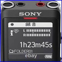 Japanese 2019 Model SONY IC Recorder 16GB Black ICD-UX575F B From Japan
