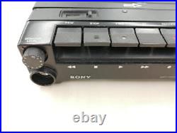 Junk! SONY TC-D5M Portable Stereo Cassete Deck Recorder Black From Japan