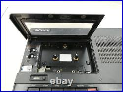 Junk! SONY TC-D5M Portable Stereo Cassete Deck Recorder Black From Japan