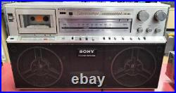 Junk! Sony CFS-F5 Stereo Radio Cassette Tape Recorder Tuner Silver from Japan