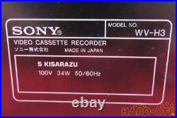 Junk! Sony WV-H3 High-definition Hi8 VHS Deck Cassette Recorder From Japan