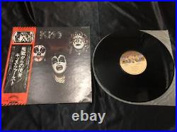 KISS 1st Obi Vinyl LP Record Hard Rock Heavy Metal Music Sound From Japan