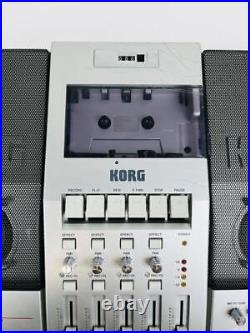 Korg CR-4 Multi-track Cassette Recorder Cleaned with Adapter From Japan aa691