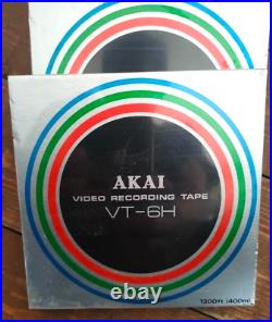 Lot of 6 AKAI Electric Video Recording Tape VT-6H 1300ft Sealed from Japan F/S