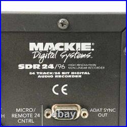 MACKIE SDR24 SDR 24/96 24-Track Bit Digital Hard Disk Audio Recorder From Japan