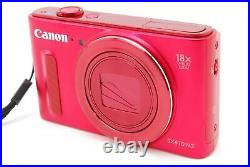 MINT in Box Canon PowerShot SX610 HS 20.2MP Digital Camera Red From JAPAN