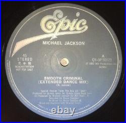 Michael jackson smooth criminal Rare Promo 12 From Japan