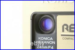 NEAR MINT Konica Recorder Half Frame 35mm Film Camera Gold from Japan #678