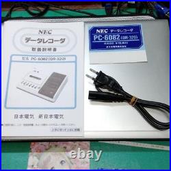 NEC PC-6082 DR 320 Retro Data Recorder Pre-owned With AC Adapter 100V From Japan