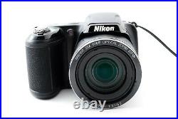 NIKON COOLPIX L340 20.2MP 28x Zoom Digital Camera Black From Japan Near mint