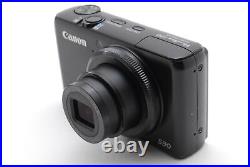 Near MINT Canon PowerShot S90 10MP Compact Digital Camera Black From JAPAN