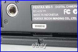 Near MINT PENTAX MX-1 12.0MP DEGITAL CAMERA Black 1920 x 1080 From JAPAN
