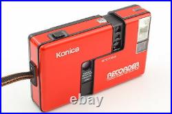 Near Mint withCase Konica Recorder Half Frame 35mm Film Camera From JAPAN