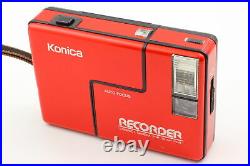 Near Mint withCase Konica Recorder Half Frame 35mm Film Camera From JAPAN