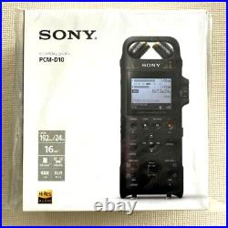 New Sony PCM-D10 Linear PCM recorder 16GB High-Res rec 192KHz 24bit from Japan