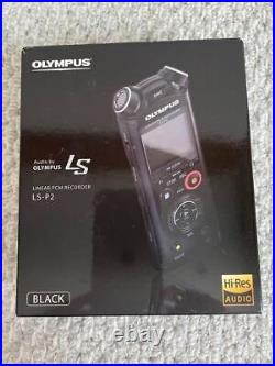 OLYMPUS LS-P2 linear PCM recorder 80GB Black Confirmed Operation From Japan