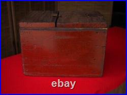 Old lacquered money box old records exhibition Meiji period from Japan Used
