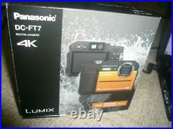Panasonic Compact Digital Camera LUMIX FT7 4K Orange DC-FT7-K Exhibit From JAPAN