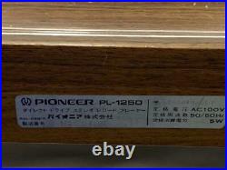 Pioneer PL-1250 LP record player turntable From Japan Used Around 1975