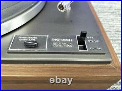 Pioneer PL-M12 Manual Record Player Vintage 1974 very rare used from Japan