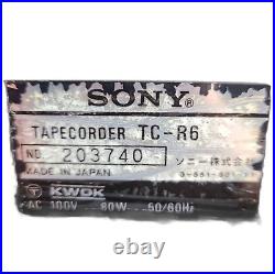 (RARE) SONY TAPE RECORDER TC-R6 Open Reel Deck Tested Very Good F/S from JAPAN