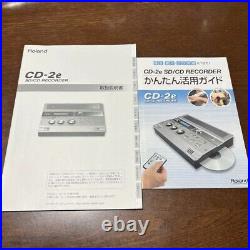 Roland CD-2e Digital Recording SD/CD Recorder with Box Manual From Japan used