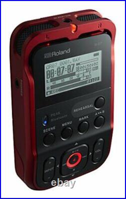 Roland Hi-Res Audio Recorder R-07-RD Red Linear PCM recorder NEW from Japan
