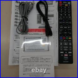 SHARP 2B-C05BW1 BD recorder with Remote Manual Working Used From Japan