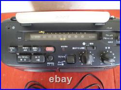 SONY CFM-A50 FM/AM Wood Grain Radio Cassette Recorder Vintage from Japan