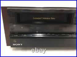 SONY EDV9000 ED Beta Deck Video Cassette Recorder black tested Used From JAPAN