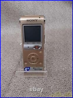 SONY ICD-UX513F IC Recorder in Good Condition Gold Color From Japan