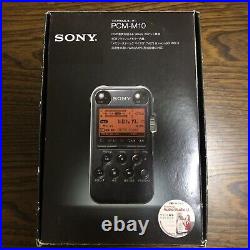 SONY PCM-M10 Audio Linear PCM Recorder Black OpenBox Unused From Japan F/S