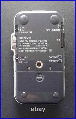 SONY PCM-M10 B Black Audio Linear PCM Recorder from Japan Used