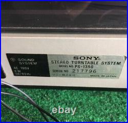 SONY PS-1350 Record Player 1970s Vintage Junk From Japan FedEx