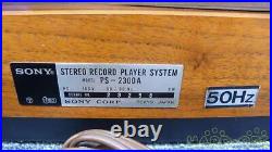 SONY PS-2300A Belt drive record player Condition Used, From Japan