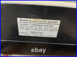 SONY PS-X555ES record player Turntable Vintage Direct Drive Used From Japan