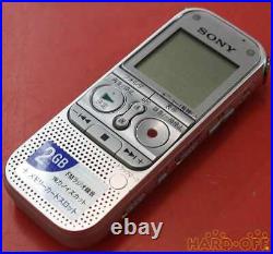 SONY Stereo IC Recorder 2GB Silver ICD-AX412 From Japan
