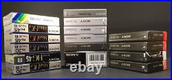 Sealed NOS Mixed LOT of 17 Sony Metal Video 8 8mm Video Cassette Tape from Japan