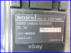 Sony CCD-V8AF 8mm Video 8 Vintage Video Camera Recorder withRFU ADAPTOR from Japan