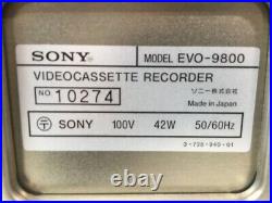 Sony EVO-9800 High-End Professional Video Hi8 Recorder- As Is From Japan TGHM