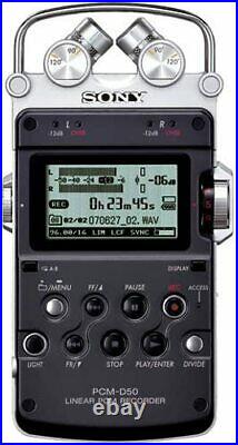 Sony PCM-D50 Linear PCM Recorder 4GB Black Used From Japan Free Shipping ERMI