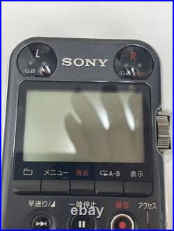 Sony PCM-M10 Portable Audio Linear PCM Recorder Black from Japan as is item