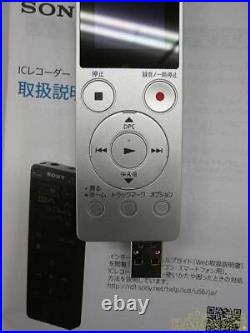 Sony Stereo IC Recorder ICD-UX560F Black 4GB Linear PCM/MP3 Domestic From Japan